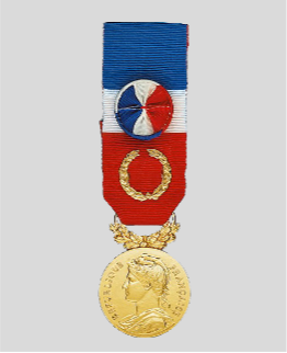 Médaille d'Honneur du travail grade Grand Or 40 ans